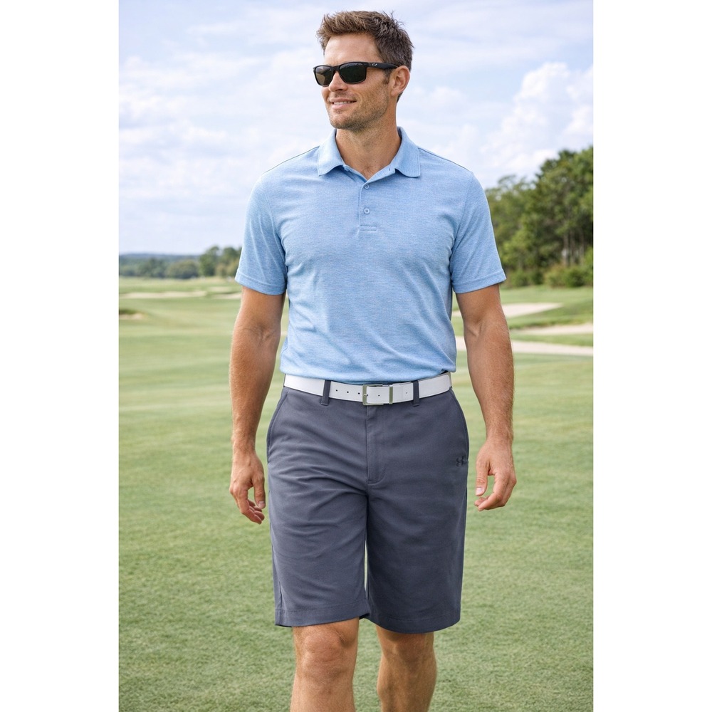 Under Armour Mens Golf Shorts‎ Gray Size 32 Flat Front UA Tech Chino